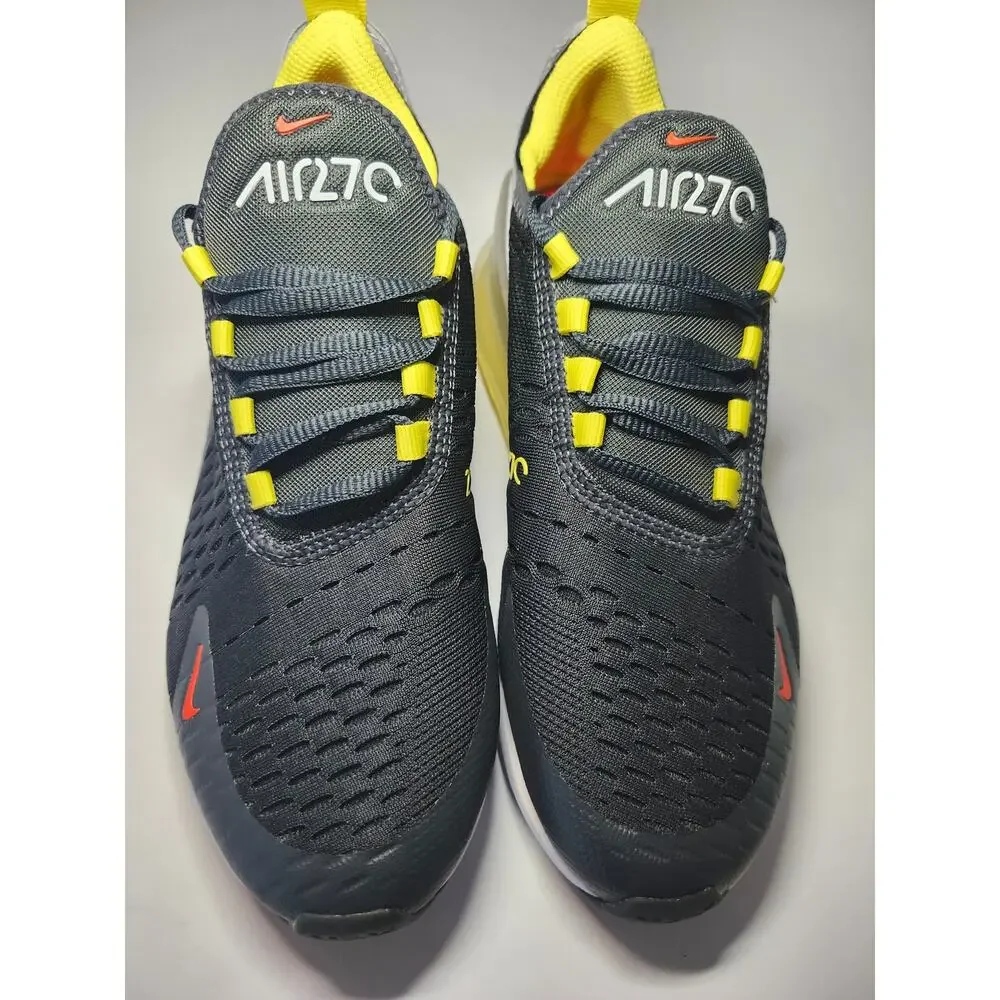 Nike Kids’ Air Max 270 Black Yellow Sz 5.5Y Mesh Athletic Sneaker